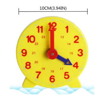 Geros Kokybės Montessori Studentų Mokymosi Laiko Mokytojas Pavarų Laikrodis 4 Colių 12/24 Valandų Vaikų Švietimo Žaislai, Kūdikių Dovanų