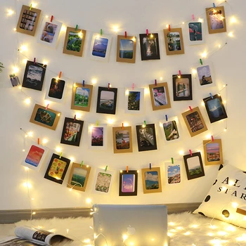 Girlianda LED 2M 5M 10M USB LED string žiburiai Kalėdų pasakų žibintai romantiškų nuotraukų įrašą žibintai, baterija albumą žibintai