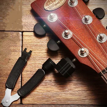 Gitara Peg String Pakeisti Įrankį Vijurkas + Styginių Pin Kamščiatraukis + Styginių Cutter 3 1. Gitara Įrankių Rinkinys Daugiafunkcį Gitara Priedų