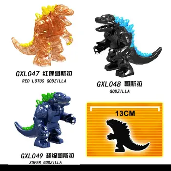 Godzillas Filmų Serijos Dinozaurų Monstras gyvūnų duomenys Blokų Siūlės Vaikams, Vaikams, Žaislai, dovanos