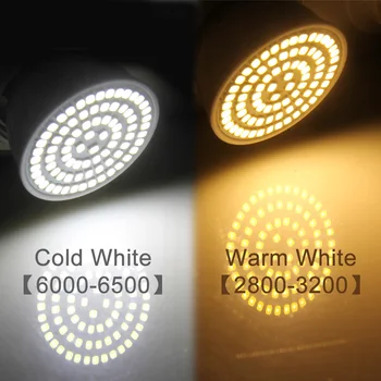 Goodland E27 LED Lemputės 220V 240V GU10 MR16 LED Lempos, LED Prožektoriai, Lemputės Lampada 48 60 80 Led SMD 2835 Patalpų, Namų Vietoje Šviesos
