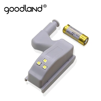 Goodland LED Pagal Kabineto Šviesos Universali Spinta Šviesos Jutiklis Led Armario Su Baterija Naktį Lempa Virtuvės Spinta Spinta