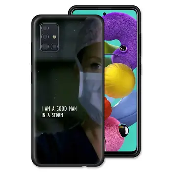 Grays Anatomija Soft Case for Samsung Galaxy A51 A71 A50 A21s S20 FE S21 Ultra A31 A10 A20e A41 A70 M31 A30 Juoda TPU Telefono Dangtelį