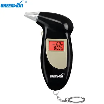 GREENWON 68S Alkoholio Testeris, Skaitmeninis Alkoholio Detektorius Breathalyzer Policijos Alcotester Backlight Ekranas baltas langas, nėra rankinis