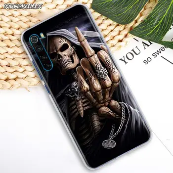 Grim Reaper Kaukolė Sunku Telefoną Atveju Xiaomi Redmi Pastaba 8T 7 8 Pro 