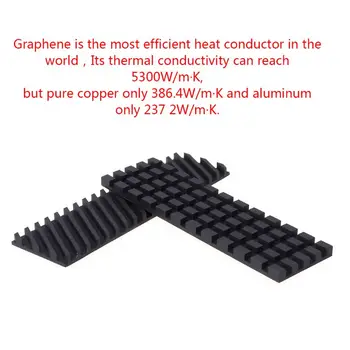 Gryno Vario Grafeno Heatsink M. 2 NG-FF 2280 PCI-E NVME SSD Šilumos Padas Aušintuvo