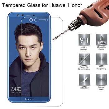 Grūdintas Stiklas Huawei Honor 9 10 Lite Šviesos Screen Protector Už Garbę 10i HRY-LX1 Raštas Filmas Apie Garbę 9Lite 10Lite 10 i