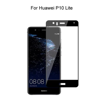 Grūdintas Stiklas Huawei P10 lite Pilnas draudimas Screen Protector Apsauginės Plėvelės Grūdintas Stiklas Huawei P10 lite