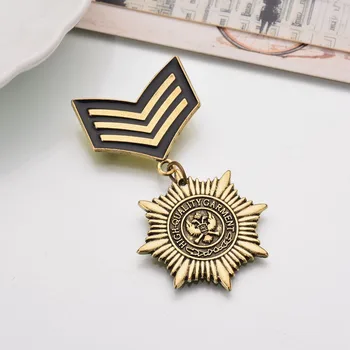 GTQ Gotikos Bronzos Karinės Medalis Sagės Smeigtukai Vyrų Karinės Smeigtukai Ir Emblemos kostiumą Priedai