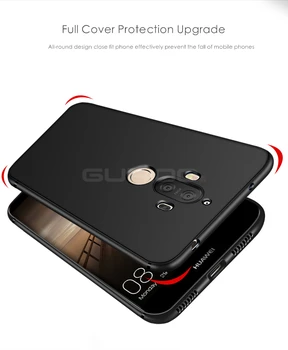 Gurioo Plono Minkšto Silicio TPU Case For Huawei Mate 8 9 10 Pro atsparus smūgiams Galinio Dangtelio Mate 10 Matinis TPU Telefono dėklas