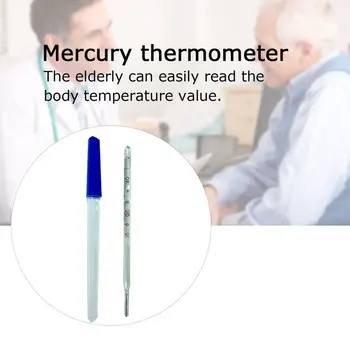 Gyvsidabrio Stiklo Termometras Plastiko Elektroninis Termometras Suaugusiųjų Kūdikių Kūno Temperatūros Matavimas 1 Vnt