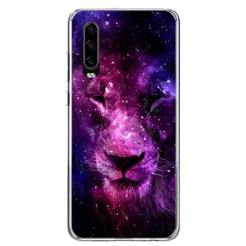 Gyvūnų liūtas Telefoną Atveju Huawei P40 30 P20 P10 Mate 10 20 30 Lite Pro P Smart Z Plius 2019 Padengti Shell Coque