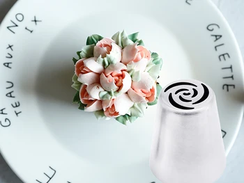 Gėlių Rusijos Tulpių Apledėjimo, Vamzdynų, Purkštukų Nerūdijančio Plieno Grietinėlės Pyragaičiai Patarimai Antgaliai Cupcake Pyragas Dekoravimo Įrankiai