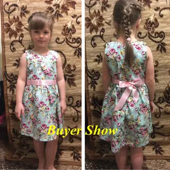 Gėlių Vaikų, Kūdikių Suknelės Mergina Vestuves;Princess Gimtadienio Mergaitės Medvilnės Vasaros Suknelė 2020 M. Paauglių Vestido Infantil