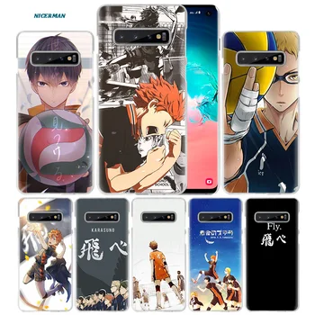Haikyuu Hinata Atveju, Samsung Galaxy S10 S20 Ultra 5G S10e S8 S9 Plus S21 Pastaba 20 10 9 Kietajame KOMPIUTERIO Anime Telefono Dangtelį Coque Karšto
