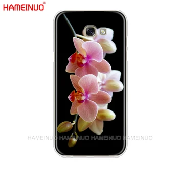 HAMEINUO Orchidėjų Žiedų Spalvinga mobilųjį telefoną padengti Samsung Galaxy A3 orlaivį a310 A5 A510 A7 A8 A9 2016 2017 2018