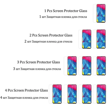 HD Full Padengti Grūdinto Stiklo Samsung Galaxy A10 A20 A30 A40 A50 A60 A70 A80 A90 Stiklo Screen Protector, Priekiniai Apsauginės Plėvelės