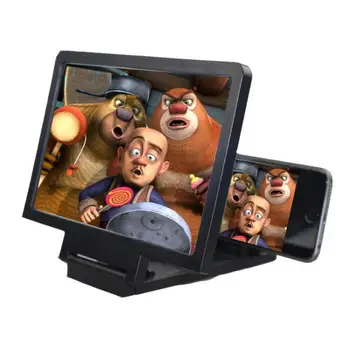 HD Projektorius, Stovas Turėtojas Radiacinės Saugos Mobiliojo Telefono Ekrane Stiprintuvo Universal 3D Kino Ekrane Padidinti Ryškus didinamasis stiklas