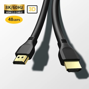 HDMI 2.1 kabelis 8K 60Hz apple tv 4k PS4 TV box Projektorius, kompiuteris Xbox VR 3m 2m 1,5 m 1m prisijungti 2.1 laidas HDMI laidas adapteris