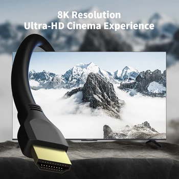 HDMI 2.1 kabelis 8K 60Hz apple tv 4k PS4 TV box Projektorius, kompiuteris Xbox VR 3m 2m 1,5 m 1m prisijungti 2.1 laidas HDMI laidas adapteris