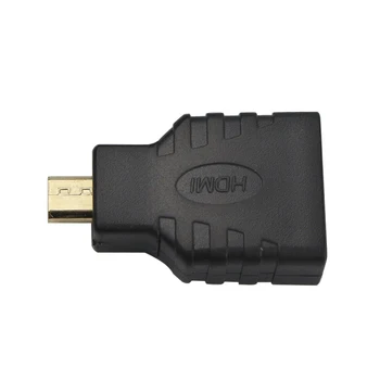 HDMI Adapteris Micro Mini HDMI į HDMI Male Vyriškos M-M Konverteris Aviečių Pi 4B/Nulis W 1.3