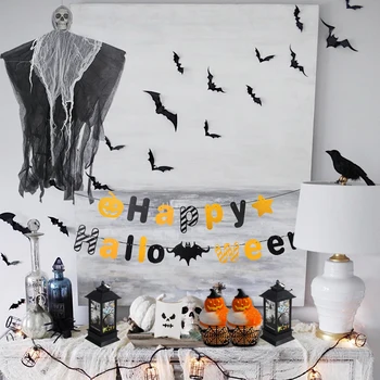 Helovinas Apdailos Siaubo Kaukolės Skeletas Rekvizitai Happy Halloween Reklama 3D Gpgb Sienos Fone Dekoro Halloween Party Prekes