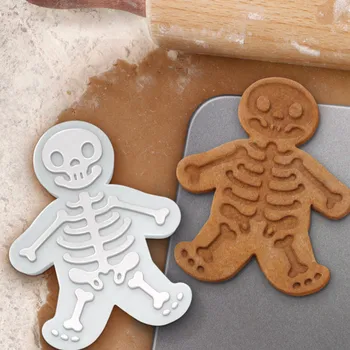 Helovinas kaukolė antspaudas cukraus cookie cutters Meduoliai su imbiero priedais vyras slapukas pelėsių 