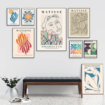 Henri Matisse Mados Retro Plakatai Ir Spausdina Abstrakčiai Portretas Sienos Meno Tapybos Drobės Nuotraukų Kambarį Namų Dekoro