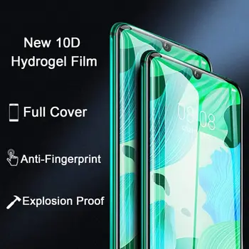 Hidrogelio Plėvelę, Dėl Huawei Honor 20 10 9 8 Lite Garbę 8X 9X V30 V20 V10 Screen Protector Apsauginės Saugos Filmas Ne stiklo