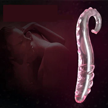 Hipokampo Formos, Rausvos spalvos Analinis Stiklinis Dildo Kristalų Butt Plug Moterų Sekso Žaislas Suaugusiems Vyrams Erotinis Seksualus Žaidimas Žaislai Poroms