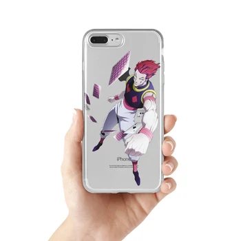Hisoka Anime Hunter X hunter Telefono dėklas skirtas iPhone 8 7 6 Plus X xr Xs 1112Pro Mini max se silikono Fundas Aišku, Padengti Berniukas Atvejais