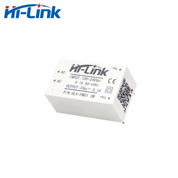 HLK-PM01 balta 110V, 220V, kad 3W 5V 600mA AC DC jungiklis maitinimo izoliuotas maitinimo