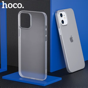 HOCO 2020 m. originalus, pilnos Apsaugos Soft Case for iPhone 12 Pro Max Ultra Plonas TPU Galinį Dangtelį Atvejais iPhone 12 mini Pro 12