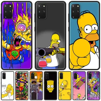 Homer J. simpson Telefono dėklas Samsung Galaxy S10 S20 FE S20 Ultra 5G S8 S9 Plus S10 Lite S20+, S7 TPU Soft Shell Padengti Rubisafe