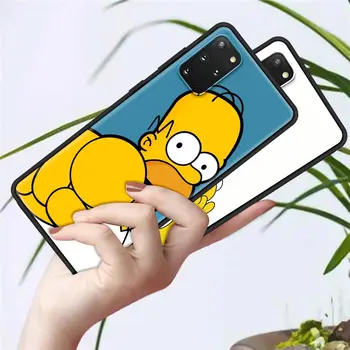 Homer J. simpson Telefono dėklas Samsung Galaxy S10 S20 FE S20 Ultra 5G S8 S9 Plus S10 Lite S20+, S7 TPU Soft Shell Padengti Rubisafe