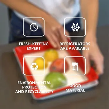 HOOMALL Virtuvė, Plastikiniai Laikymo Dėžutė Šviežių Laikyti Dėžutėje Šaldytuve Vaisių, Daržovių, Daržovių ir Virtuvės Maisto Saugojimo Konteineris