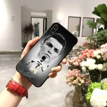HPCHCJHM Futbolo superžvaigždė Ronaldo SP7 Pasirinktinius Nuotraukų Minkštas Telefono dėklas skirtas iPhone 11 pro XS MAX 8 7 6 6S Plus X 5S SE XR atveju