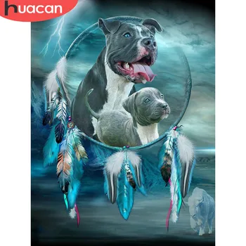 HUACAN Diamond Siuvinėjimo Pardavimo Šuo kvadratiniu Gręžimo 5D 
