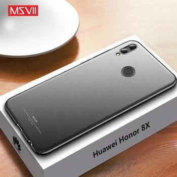 Huawei Honor 8X atveju msvii prabanga-Ultra plonas ant PC Pilna Apsauginis telefono Dangtelis huawei Honor 8X max atveju garbę 8X 8 X atvejais