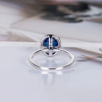 Huitan 2018 Klasikinio Ovalo formos Dizainas Su Tamsiai Mėlyna AAA Kubinis Cirkonis Nutiesti Nustatymas Vestuvių, Sužadėtuvių Žiedai, skirta Moterims ir Draugei