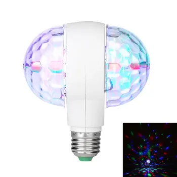 ICOCO LED 6W Sukasi Lemputės Šviesos su Dviguba Galvos Magija Etape Diskoteka Lempos Sukasi Dukart vadovavo LED Spalvingas Scenos Šviesos Pardavimas