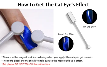 Inagla 8ML Cat Eye ilgalaikį Gelio Nagų Dailės Magnetinio Mirkti Off LED UV Gelis Nagų lakas Magnetic 58 Spalvos Gelio Laku Gelpolish