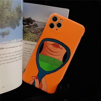 INS Retro Meno pavyzdys Orange Telefono dėklas Skirtas iPhone 11 Pro Max Xr X Xs Max 7 8 Pulse SE 2020 Atvejais Juokinga Minkštas Silikoninis Dangtelis