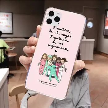 Ispanija Animacinių filmų Medicinos Gydytojas, Slaugytoja mados Telefono dėklas skirtas iPhone 11 pro XS MAX 8 7 6 6S Plus X 5S SE 2020 XR dangtis