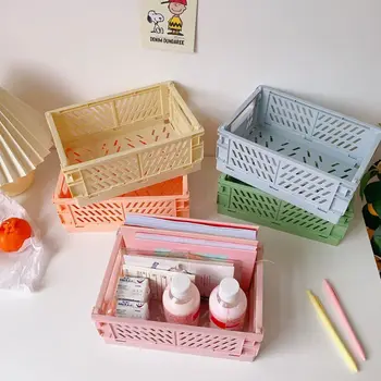 Išardomi Dėžė Plastiko Lankstymo Talpinimo Krepšelį Naudingumas Kosmetikos Konteinerių Darbalaukio Savininko Namų Naudojimui