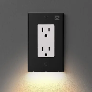 Išleidimo Sienos Plokštė Su LED Naktinis Apšvietimas - nėra Baterijų ar Laidai Sienos ES Elektros kištukinis Lizdas, PC Skydelis Kambario, Prieškambario Būdas