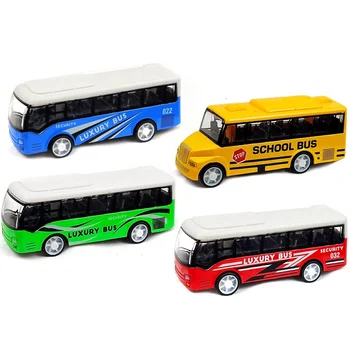 Išskirtinį kelionės autobusu lydinio modelis, modeliavimas dviaukštis autobusas modelio vaikų Mokyklos Prabanga traukti atgal žaislai Modelis