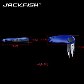 JACKFISH 7.5 cm Kartus Žuvų Žirkliniai Žvejybos Reikmenys, Žvejyba Clipper Pjovimo Linija Multi-purpose Nešiojamų žvejybos linija sumažinti