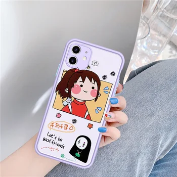 JAMULAR Animacinių filmų Japonijos Anime Totoro Telefono dėklas Skirtas iPhone 11 Pro XS MAX X XR SE20 8 7 6Plus atsparus smūgiams Silikoninis Dangtelis Saldainių Coque