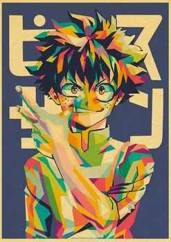 Janpnese Anime Mano Herojus Mokslo šviesą plakatai kraft sienos popieriaus Aukštos Kokybės Dažymo, Namų Dekoro, sienų lipdukai
